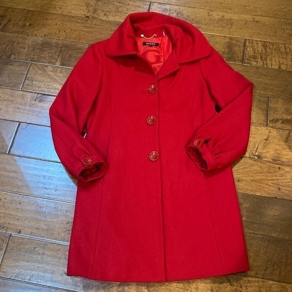 Guess Jackets & Blazers - GEUSS red coat size large